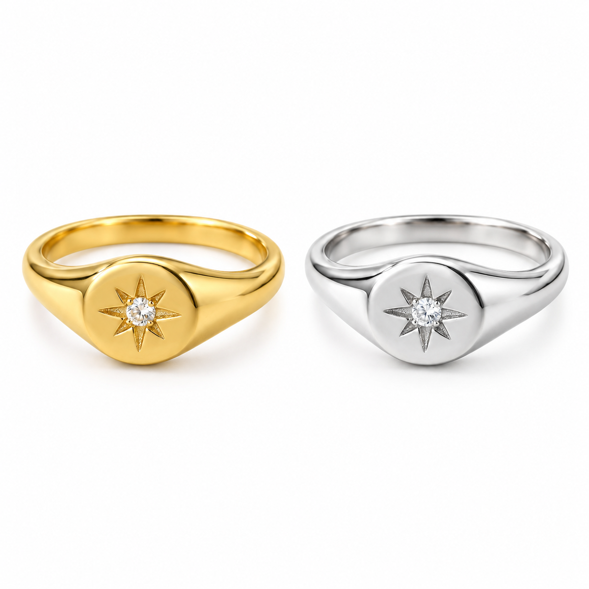 Anillo Loira con fondo blanco de estudio